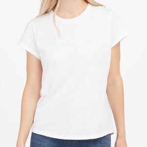 SPANX | White Crew Neck Pima Slub Tee NWOT | Size 1X